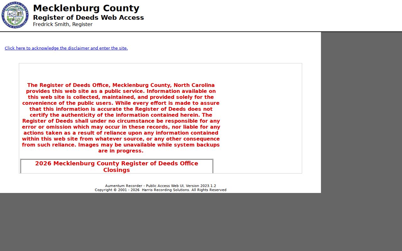 Cornelius residents directory Mecklenburg modern deed index
