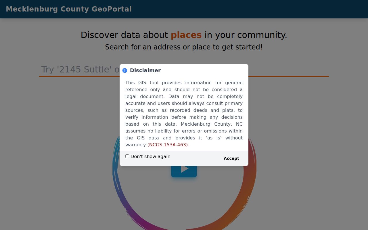 Cornelius residents directory Mecklenburg GeoPortal address search