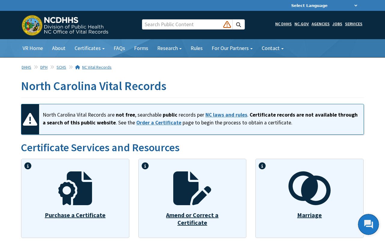 Cornelius resident lookup North Carolina Vital Records gateway